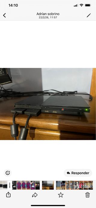 PlayStation 2 con 2 mandos y 20 juegos