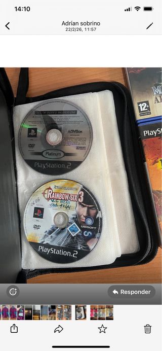 PlayStation 2 con 2 mandos y 20 juegos