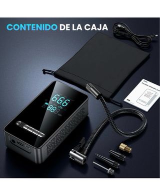 Hinchador ruedas coche - Compresor aire portátil