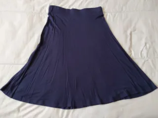 Falda Desigual Azul Marino Talla S