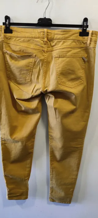 Pantalones Massimo Dutti Mujer Amarillo