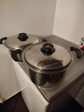 Juego de Ollas de Acero Inoxidable