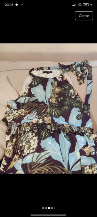 Vestido largo estampado