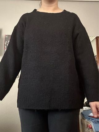 Jersey Zara punto negro Talla M