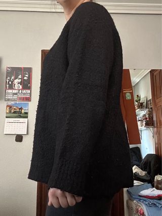 Jersey Zara punto negro Talla M