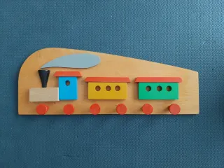 Appendi abiti trenino legno 43 cm