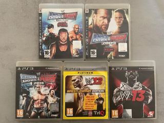 Lote 5 Juegos WWE PS3: Smackdown vs Raw y WWE