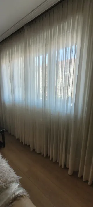 Cortinas de salón  color crudo