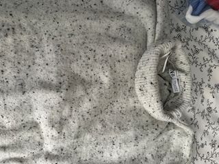 Jersey cuello alto jaspeado gris talla única