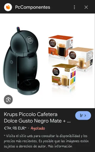 Cafetera Nescafé Dolce Gusto Negra