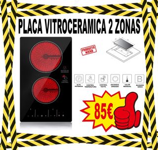Placa Vitrocerámica 2 Zonas