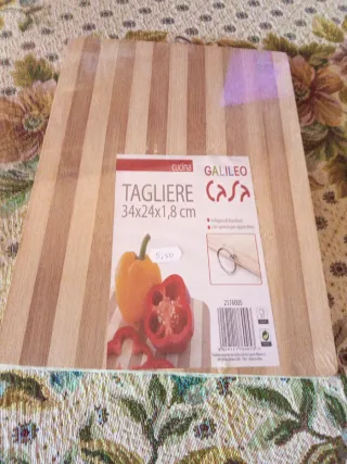 Tagliere Galileo Casa in bambù 34x24x1,8 cm