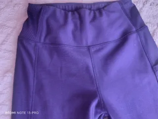 Mallas deportivas mujer morado y blanco