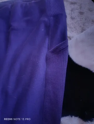 Mallas deportivas mujer morado y blanco