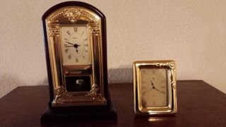 Pack 2 Relojes Antiguos Dorados.