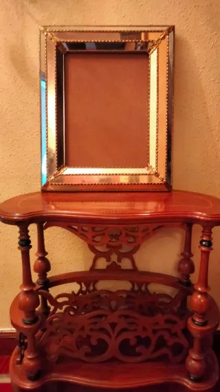 Coppia di quadri con specchi, cornici veneziane stile Luigi XVI