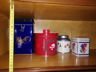 4 Scatole Latta Caffè/Varie