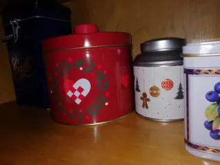 4 Scatole Latta Caffè/Varie