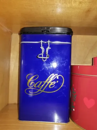 4 Scatole Latta Caffè/Varie