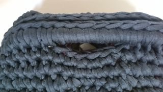 Borsa fatta a mano nera