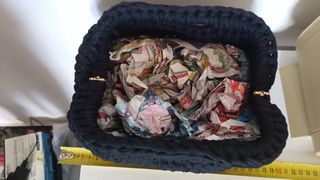 Borsa fatta a mano nera