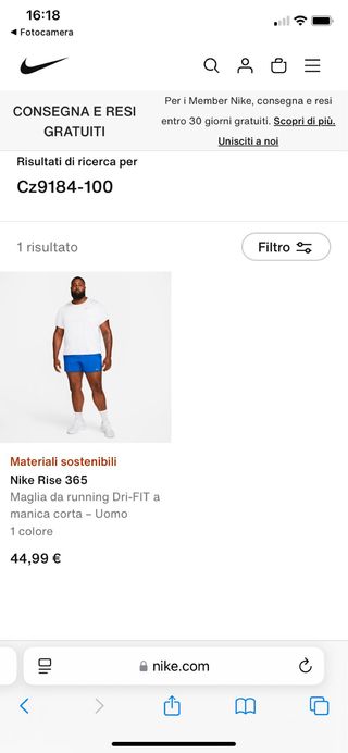 T-shirt Nike Dry fit big&tall tg XXL  Nuova