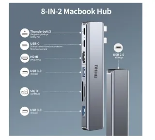 Hub USB C BHHB M81 para MacBook Pro/Air