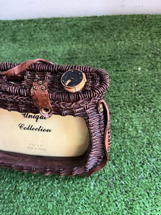 Marco de fotos cesta pesca de porcelana