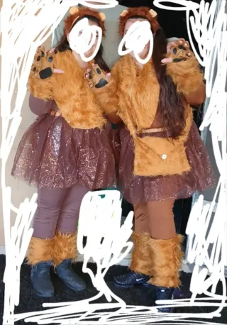 Disfraz León: Orejas, Nariz y Guantes