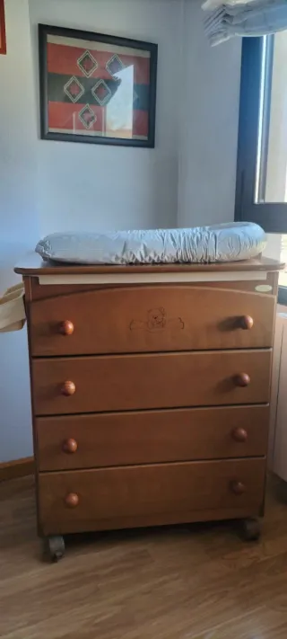 Cajonera cambiador con bañera