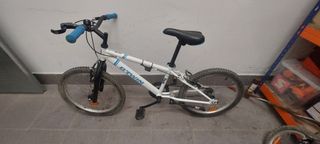 Bicicleta Infantil B'TWIN Blanca y Azul