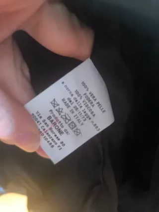 Chaqueta de cuero BARONE FIRENZE Talla S