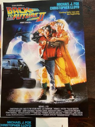 Locandina Ritorno al Futuro Originale