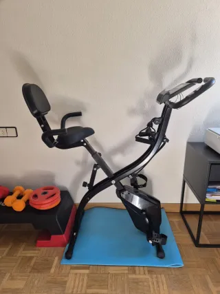 Bici Estática Plegable Negra