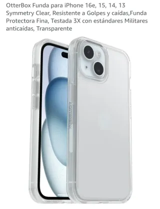 Funda OtterBox Symmetry Clear iPhone 13/14/15/16e