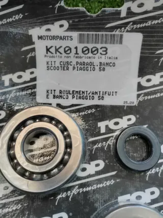 KIT RODAMIENTOS Y RETENES TOP PIAGGIO ZIP