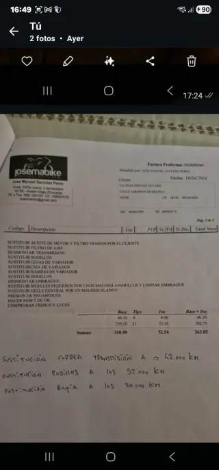 Kymco Super Dink Maxi Scooter Gris 350i abs