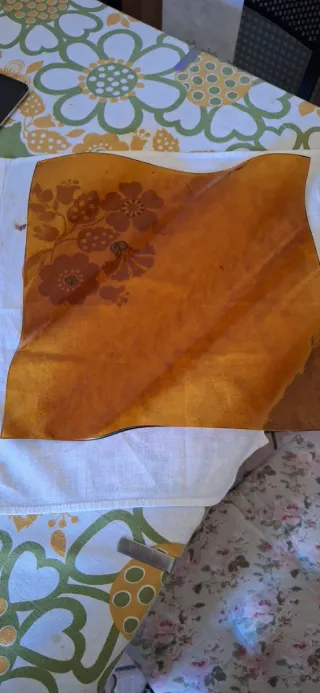 Centrotavola Vetro Ambra Anni '70