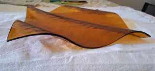 Centrotavola Vetro Ambra Anni '70