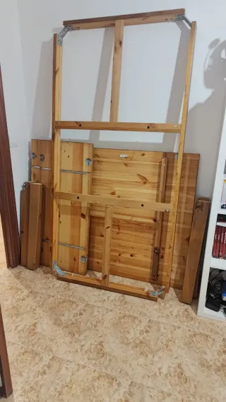 Mesa de comedor de madera extensible