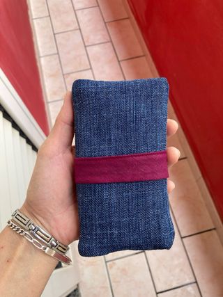 Porta tabacco in denim