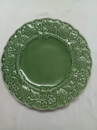 Prato Bordallo Pinheiro Verde Cerâmica
