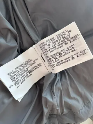 Chaqueta acolchada Zara hombre gris