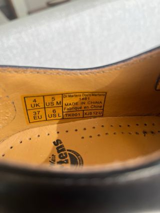 Dr. Martens Zapatos Negros Unisex Talla 38