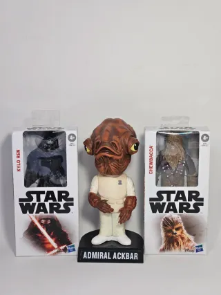 Lote Figuras Star Wars: Padmé, Kylo Ren, Chewbacca