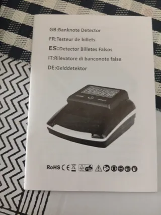 Detector Billetes Euro Dólar Nuevo