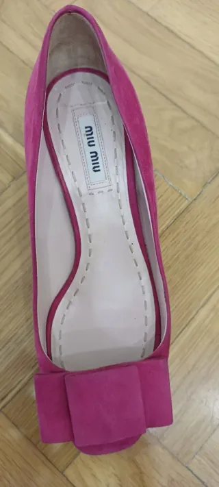 Zapatos Miu Miu Fucsia Talla 37