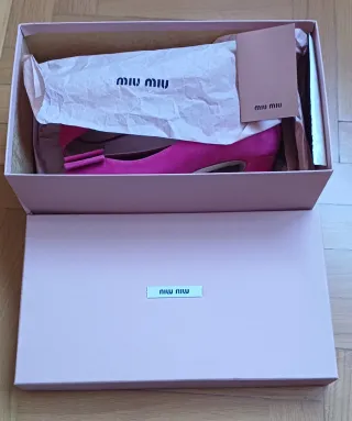 Zapatos Miu Miu Fucsia Talla 37