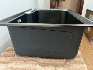 Fregadero de un seno negro/gris sin estrenar