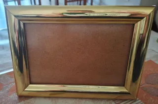 Cornice per foto dorata 10x15 cm